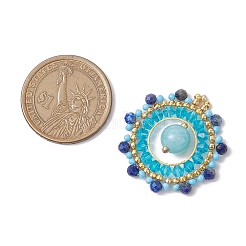 Anhänger aus natürlichem Lapislazuli&nbsp;PALLOY-MZ00366-02