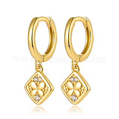 S925 серьги-кольца из стерлингового серебра с ромбами и бабочками FM5760