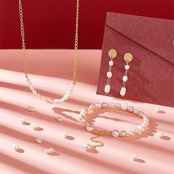 3 нити 3 стилей натуральных культивированных пресноводных жемчужных бусин PEAR-NB0001-86