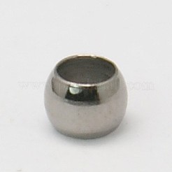 Зажимные бусины из латуни&nbsp;J0JMP032