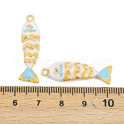 Alliage supports strass pendentif en émail&nbsp;ENAM-H002-01G-01
