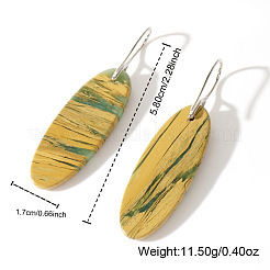 Богемные овальные цветочные серьги с императорским камнем&nbsp;PV7367-1