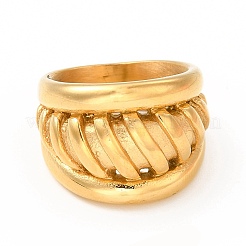 Anillos de acero inoxidable 304 con revestimiento iónico (IP) para hombres y mujeres.&nbsp;RJEW-C049-31A-G