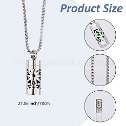 Ensembles de colliers coulissants et pendentifs pour bouteilles de parfum en acier inoxydable 304&nbsp;SJEW-FH0001-03