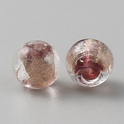 Бусины ручной работы бусины золотого песка&nbsp;LAMP-WH0011-03A-04