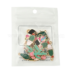 16шт 4 стиля подвески из сплава с эмалью&nbsp;ENAM-FS0001-86