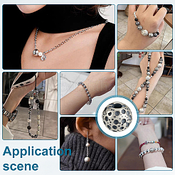 Retro-Abstandshalter aus Sterlingsilber&nbsp;STER-PH0004-77B