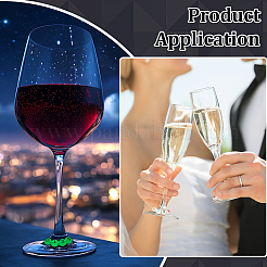 Плоские круглые подвески для бокалов вина своими руками&nbsp;DIY-PH0033-50