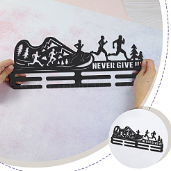 Спортивная тема железная вешалка для медалей настенная стойка для дисплея&nbsp;ODIS-WH0021-566