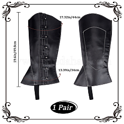 Чехлы для пиратских ботинок из искусственной кожи&nbsp;AJEW-WH20020-020B-02