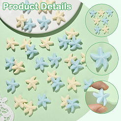 Кабошоны из непрозрачной смолы&nbsp;RESI-SC0036-45