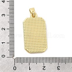 Прямоугольник с подвесками из латуни в форме солнца&nbsp;KK-C134-35A-G