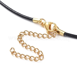 Collane con pettorina in pelle di vacchetta&nbsp;NJEW-JN02590-01