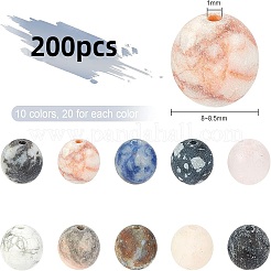 Бусины из натурального смешанного драгоценного камня G-NB0001-82