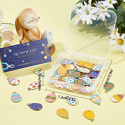 Подвески из сплава эмали 48шт 12 стиля ENAM-SC0002-99