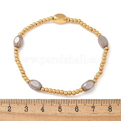 304 Edelstahlperlen-Stretcharmbänder für Damen&nbsp;LS-BJEW-M054-01G-01