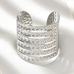 Браслеты-манжеты из нержавеющей стали 304 для женщин&nbsp;BJEW-Z096-06P