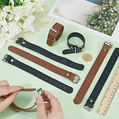 4 пара ремней для велосипедной корзины из искусственной кожи двух цветов&nbsp;AJEW-CL0001-31