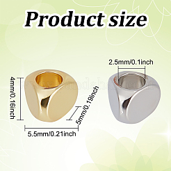 60шт 2 цвета латунные дистанционные бусины&nbsp;KK-GO0001-36