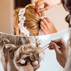 30 шт. заколки для волос из нержавеющей стали 304&nbsp;OHAR-GA0001-12B