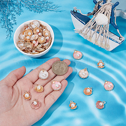 50шт 5 стиля подвески из цинкового сплава с эмалью&nbsp;ENAM-WR0001-18