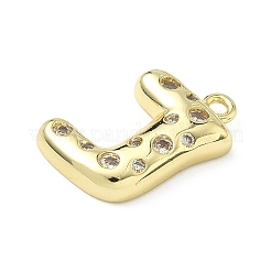 Pendentifs en laiton zircon cubique transparent&nbsp;KK-I476-02G-J