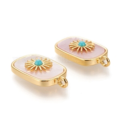 Натуральные розовые подвески&nbsp;KK-P184-01B-01G