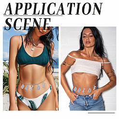 Кулон из сплава со стразами и надписью «невеста» из железа&nbsp;NJEW-GA00006