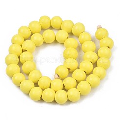 Brins de perles en bois naturel peint&nbsp;WOOD-S053-54K