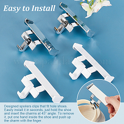 2 пара 2-х цветных пластиковых украшений для обуви FIND-GA0003-85