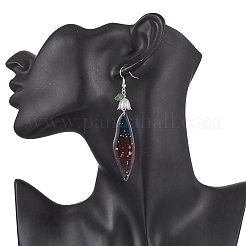 4 пара сережек-крыльев из латуни EJEW-TA00695