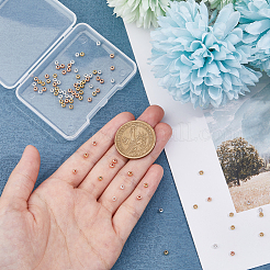 90 шт. 3-х цветные бусины из нержавеющей стали 304 STAS-DC0014-45