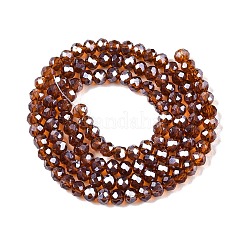 Стеклянные бусины с гальваническим покрытием  EGLA-A044-T3mm-A02