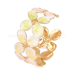 Braccialetti con polsino smaltato in acciaio inossidabile 304&nbsp;BJEW-H638-01A-G