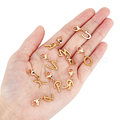 26 шт. подвесные украшения в виде букв из нержавеющей стали 304&nbsp;HJEW-FH0006-51