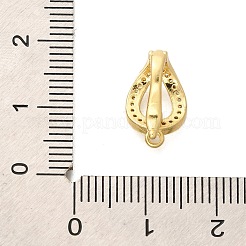 Реечное покрытие латунь микро паве прозрачный кубический цирконий складные застежки KK-H508-03G