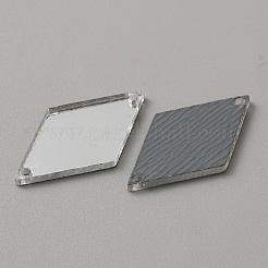 Rauten-Acrylspiegel zum Aufnähen von Strassen&nbsp;LS-FIND-WH0155-029C