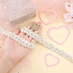 Cintura da sposa imitazione perla per abito da sposa&nbsp;AJEW-CA0002-04