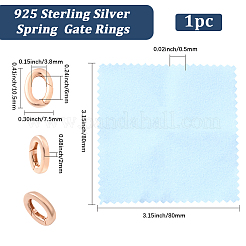 1 шт. 925 кольца-пружинки из стерлингового серебра&nbsp;STER-BBC0008-75