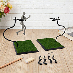 Verstellbarer Kunststoff-Displayhalter für Actionfiguren&nbsp;ODIS-WH0030-317B