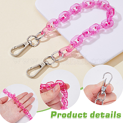 Акриловые кабельные цепочки цепочки для сумочек PURS-WH0816-002P