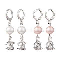 2 пара серег с ракушечным жемчугом&nbsp;EJEW-JE06865