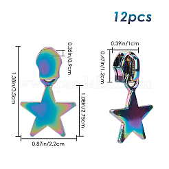 12 шт. бегунки для молнии из сплава №5 FIND-GF0006-29B