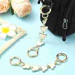 Удлинители ремешков для сумки из эмалированного сплава в виде бабочки&nbsp;AJEW-CJ00004