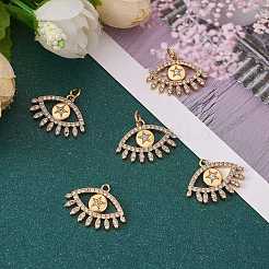 Покрытие стойки латунь микропаве прозрачные подвески из кубического циркония&nbsp;ZIRC-SZ0003-41