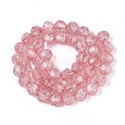 Прозрачные треск стекла бисер нитей GLAA-N053-8mm-07