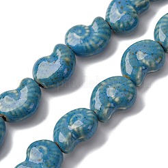 Фарфоровые бусины ручной работы серии «Океан» PORC-R002-03E