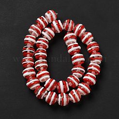 Ручной работы ухабистым Шарики Lampwork LAMP-E023-11