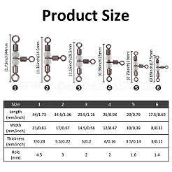30 шт. 6 стиля 3-х ходовые вертлюжки для рыбалки с крестообразной леской FIND-FH0010-07