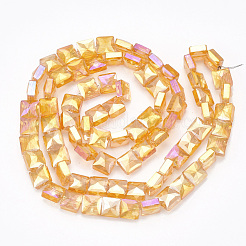 Стеклянные бусины с гальваническим покрытием &nbsp;EGLA-S176-03